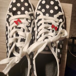Disney Polka Dot Sneakers with Red Accents
